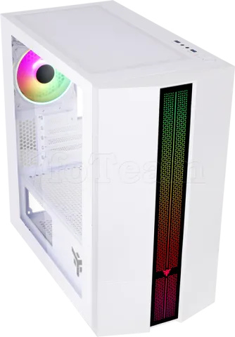 Photo de Boitier Mini Tour Micro ATX iTek Liflig 41 RGB avec panneau vitré (Blanc)