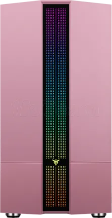 Photo de Boitier Mini Tour Micro ATX iTek Liflig 41 RGB avec panneau vitré (Rose)