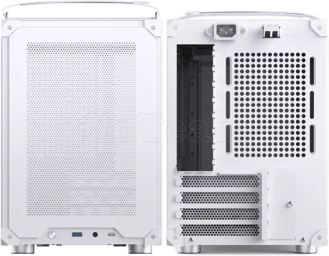 Photo de Boitier Mini Tour Micro-ATX Jonsbo C6 Max avec panneau vitré (Blanc)