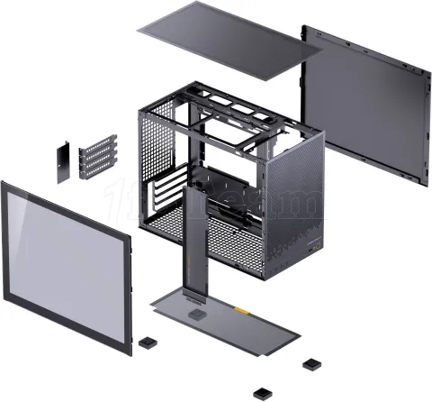 Photo de Boitier Mini Tour Micro ATX Jonsbo D32 STD avec panneau vitré (Noir)
