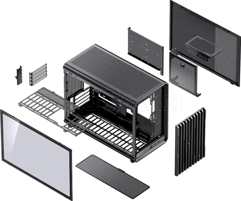 Photo de Boitier Mini Tour Micro ATX Jonsbo D33 avec panneau vitré (Noir)