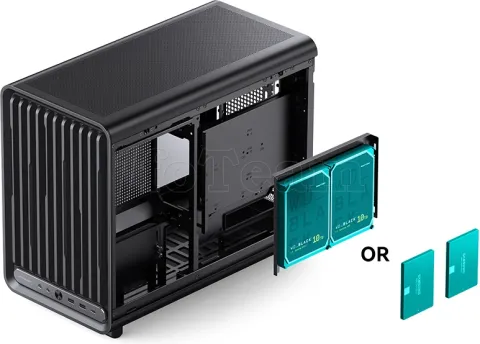 Photo de Boitier Mini Tour Micro ATX Jonsbo D33 avec panneau vitré (Noir)