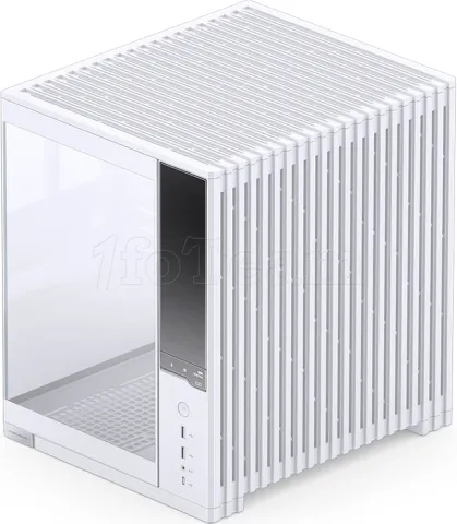 Photo de Boitier Mini Tour Micro ATX Jonsbo D34 avec panneaux vitrés (Blanc)
