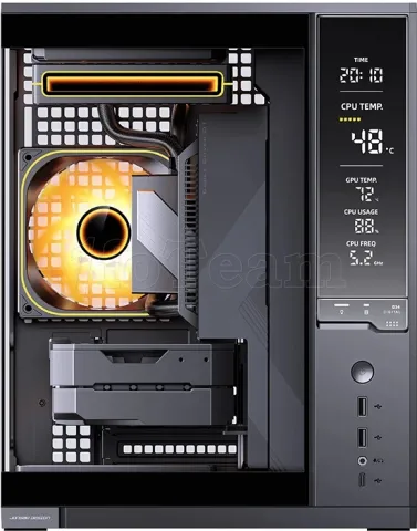 Photo de Boitier Mini Tour Micro ATX Jonsbo D34 avec panneaux vitrés (Noir)