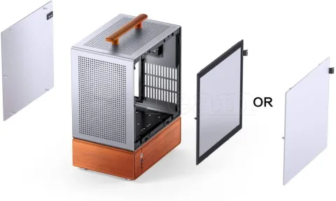 Photo de Boitier Mini Tour Micro-ATX Jonsbo T7 (Silver)