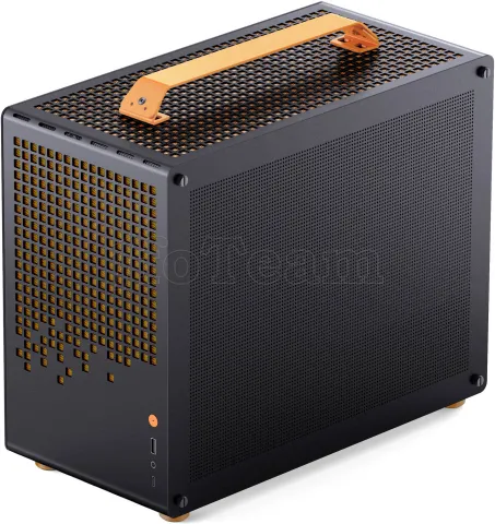 Photo de Boitier Mini Tour Micro ATX Jonsbo Z20 avec panneau vitré (Noir/Orange)