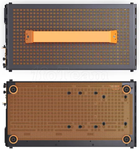 Photo de Boitier Mini Tour Micro ATX Jonsbo Z20 avec panneau vitré (Noir/Orange)