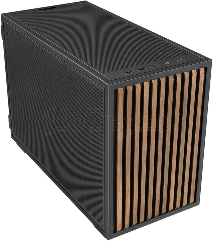 Photo de Boitier Mini Tour Micro ATX Lian Li B4 Wood (Noir)