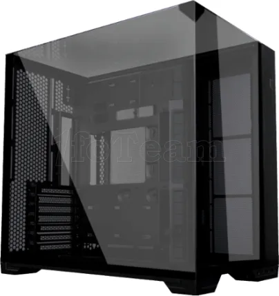 Photo de Boitier Mini Tour Micro ATX Lian-Li O11 Vision-M avec panneaux vitrés (Noir)
