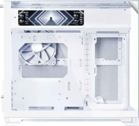 Photo de Boitier Mini Tour Micro ATX Lian-Li O11 Vision-M Digital avec panneaux vitrés (Blanc)