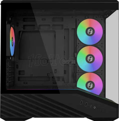 Photo de Boitier Mini Tour Micro ATX Lian Li Vector V100 Mini RGB avec panneaux vitrés (Noir)