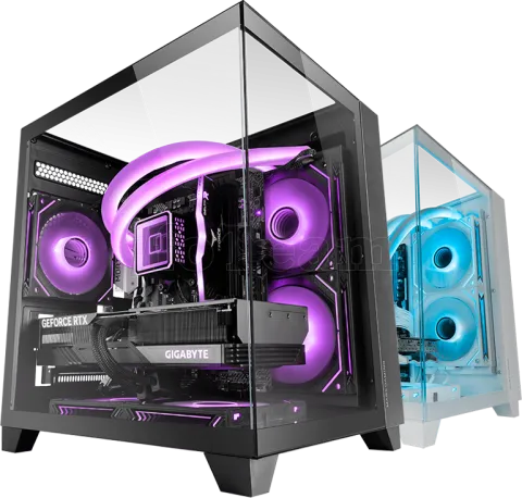 Photo de Boitier Mini Tour Micro ATX Mars Gaming MC-3CM avec panneaux vitrés (Noir)