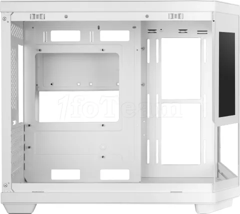Photo de Boitier Mini Tour Micro ATX Mars Gaming MC-3T Core LCD M avec panneaux vitrés (Blanc)