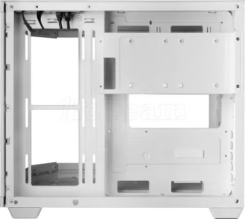 Photo de Boitier Mini Tour Micro ATX Mars Gaming MC-3T Core LCD M avec panneaux vitrés (Blanc)