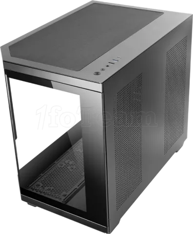 Photo de Boitier Mini Tour Micro ATX Mars Gaming MC-3T Core LCD M avec panneaux vitrés (Noir)