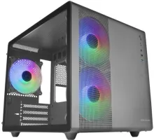 Photo de Boitier Mini Tour Micro ATX Mars Gaming MC-400 RGB avec panneau vitré (Noir)