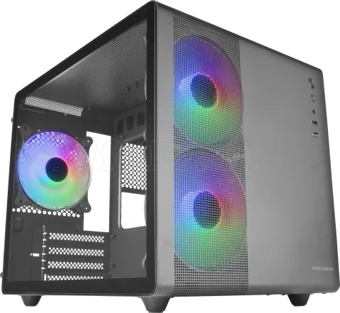 Photo de Boitier Mini Tour Micro ATX Mars Gaming MC-400 RGB avec panneau vitré (Noir)