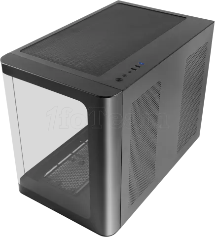 Photo de Boitier Mini Tour Micro ATX Mars Gaming MC-Fusion M avec panneaux vitrés (Noir)