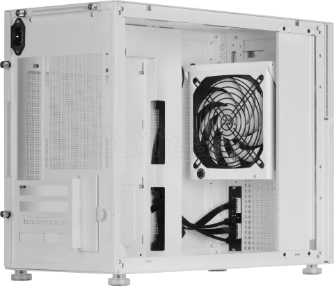 Photo de Boitier Mini Tour Micro ATX Mars Gaming MC-LCD avec panneau vitré (Blanc)