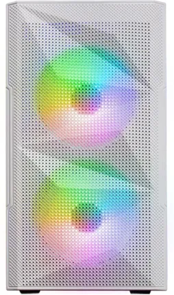 Photo de Boitier Mini Tour Micro ATX Mars Gaming MC-Me RGB avec panneau vitré (Blanc)