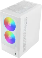 Photo de Boitier Mini Tour Micro ATX Mars Gaming MC-Onyx avec panneaux vitrés (Blanc)