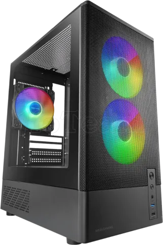Photo de Boitier Mini Tour Micro ATX Mars Gaming  MC-Onyx avec panneaux vitrés (Noir)