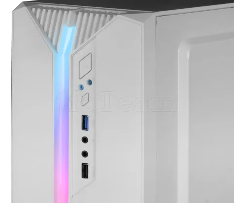 Photo de Boitier Mini Tour Micro ATX Mars Gaming MC-S1 RGB avec panneau vitré (Blanc)