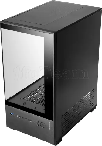 Photo de Boitier Mini Tour Micro ATX Mars Gaming MC-SE2 avec panneaux vitrés (Noir)