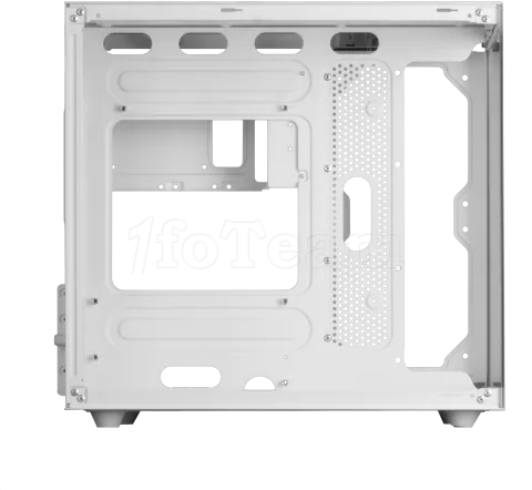 Photo de Boitier Mini Tour Micro ATX Mars Gaming MC-View avec panneaux vitrés (Blanc)