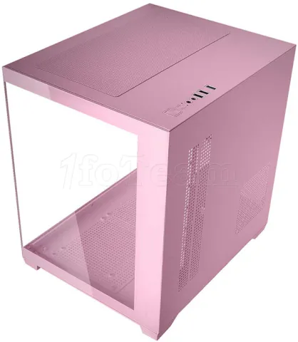 Photo de Boitier Mini Tour Micro ATX Mars Gaming MC-View avec panneaux vitrés (Rose)