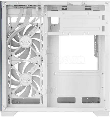 Photo de Boitier Mini Tour Micro ATX Mars Gaming MC-VIEW3 avec panneaux vitrés (Blanc)