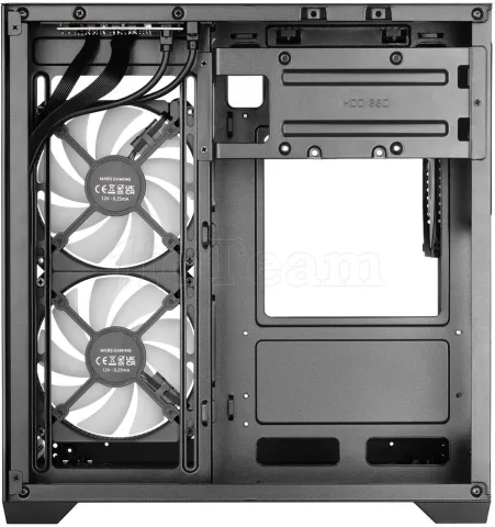 Photo de Boitier Mini Tour Micro ATX Mars Gaming MC-VIEW3 avec panneaux vitrés (Noir)