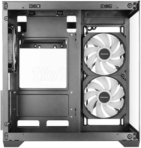 Photo de Boitier Mini Tour Micro ATX Mars Gaming MC-VIEW3 avec panneaux vitrés (Noir)