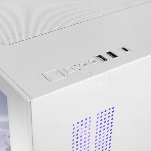 Photo de Boitier Mini Tour Micro ATX Mars Gaming MC-View3 RGB avec panneaux vitrés (Blanc)