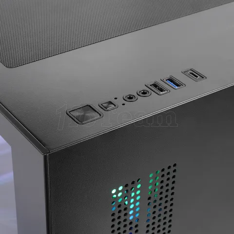 Photo de Boitier Mini Tour Micro ATX Mars Gaming MC-View3 RGB avec panneaux vitrés (Noir)