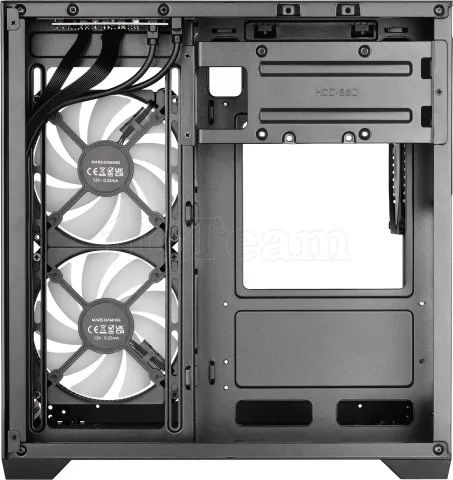 Photo de Boitier Mini Tour Micro ATX Mars Gaming MC-View3 RGB avec panneaux vitrés (Noir)