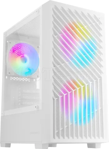 Photo de Boitier Mini Tour Micro ATX Mars Gaming MC-Vortex RGB avec panneau vitré (Blanc)