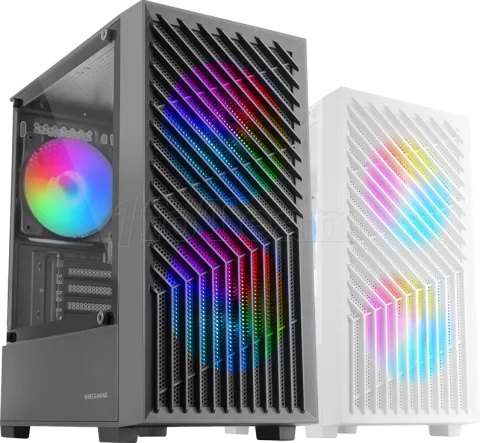 Photo de Boitier Mini Tour Micro ATX Mars Gaming MC-Vortex RGB avec panneau vitré (Noir)