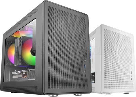 Photo de Boitier Mini Tour Micro ATX Mars Gaming MC-XPS avec panneau vitré (Noir)
