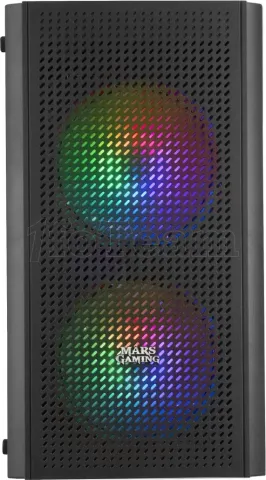 Photo de Boitier Mini Tour Micro ATX Mars Gaming MC300 RGB avec panneau vitré (Noir)