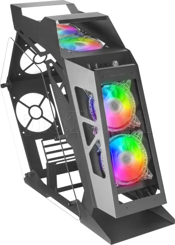 Photo de Boitier Mini Tour Micro ATX Mars Gaming MC61 RGB avec panneau vitré (Noir)