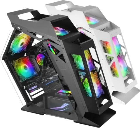 Photo de Boitier Mini Tour Micro ATX Mars Gaming MC61 RGB avec panneau vitré (Noir)