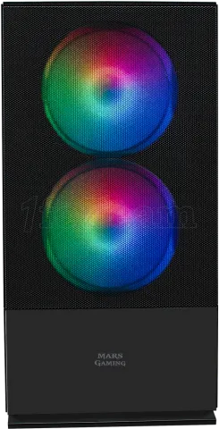 Photo de Boitier Mini Tour Micro ATX Mars Gaming MCZ RGB avec panneau vitré (Noir)