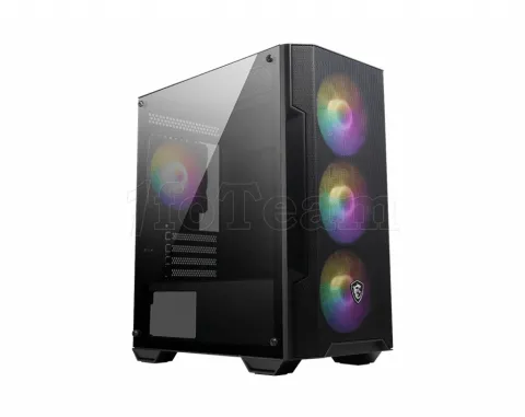 Photo de Boitier Mini Tour Micro-ATX MSI Mag Forge M100A RGB avec panneau vitré (Noir)