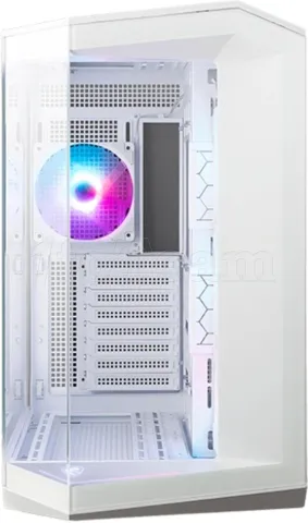 Photo de Boitier Mini Tour Micro ATX MSI Mag Pano 100R Project Zero RGB avec panneaux vitrés (Blanc)