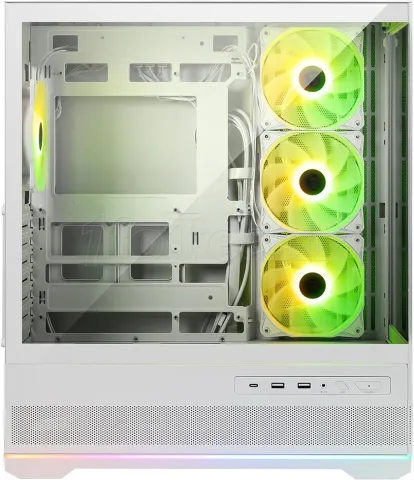 Photo de Boitier Mini Tour Micro ATX MSI Mag Pano 110R Project Zero RGB avec panneaux vitrés (Blanc)