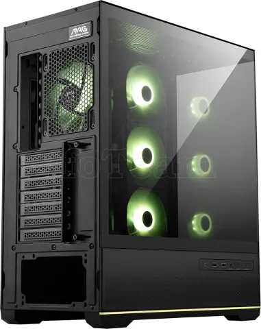 Photo de Boitier Mini Tour Micro ATX MSI Mag Pano 110R Project Zero RGB avec panneaux vitrés (Noir)