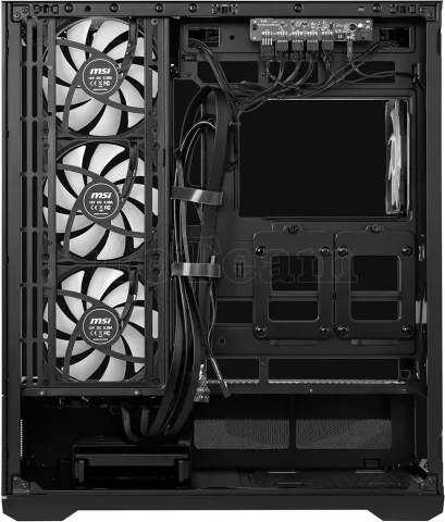 Photo de Boitier Mini Tour Micro ATX MSI Mag Pano 110R Project Zero RGB avec panneaux vitrés (Noir)
