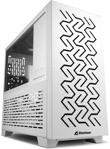 Photo de Boitier Mini Tour Micro ATX Sharkoon MS-Z1000 avec panneau vitré (Blanc)