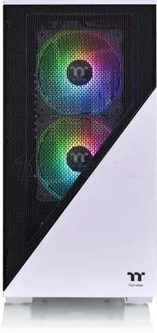 Photo de Boitier Mini Tour Micro ATX Thermaltake Divider 170 RGB (Blanc/Noir)